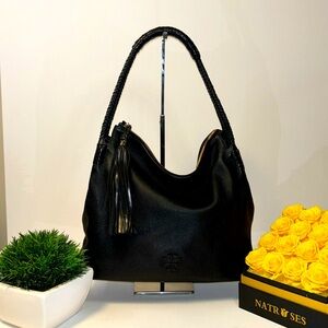EUC Black Tory Burch Taylor Leather Hobo